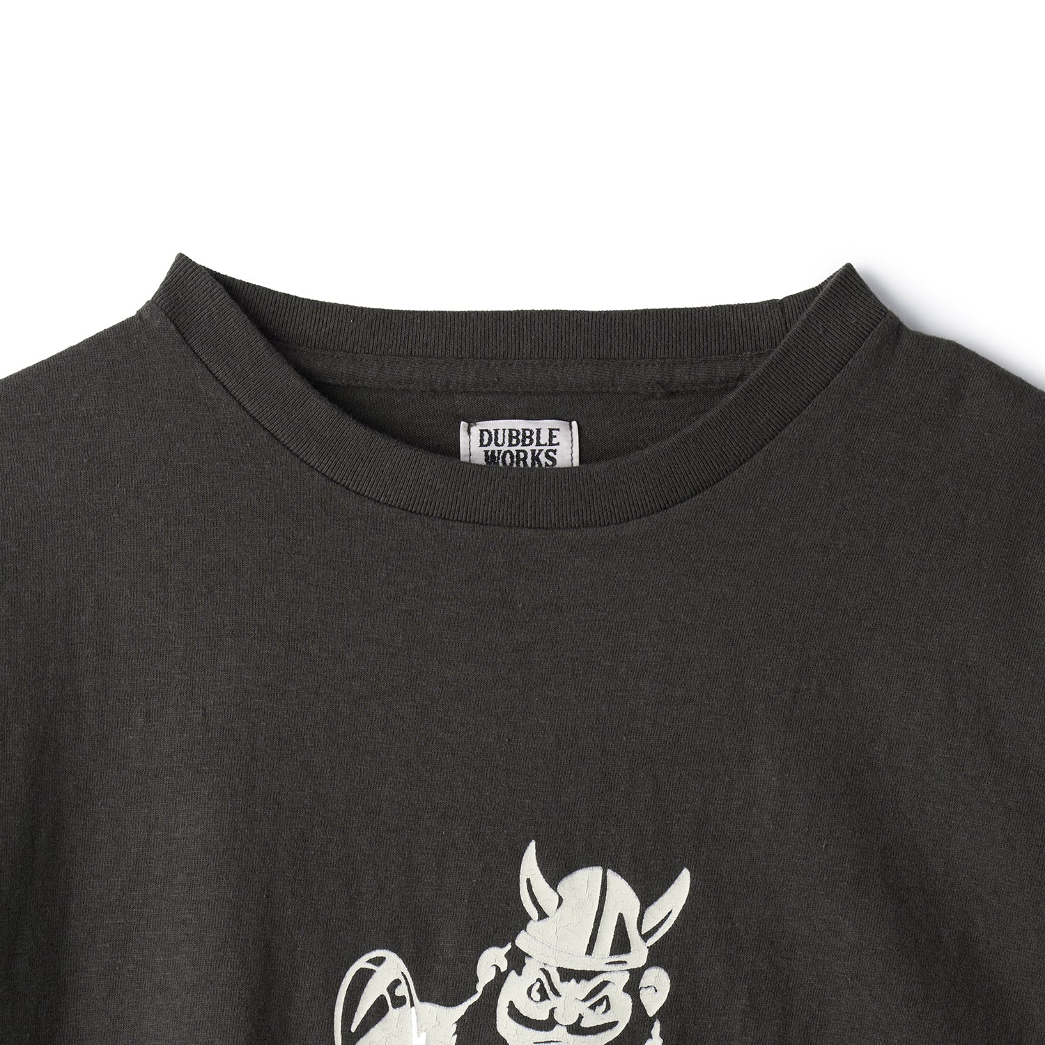 33005-02 Printed Tee "W" - BLACK
