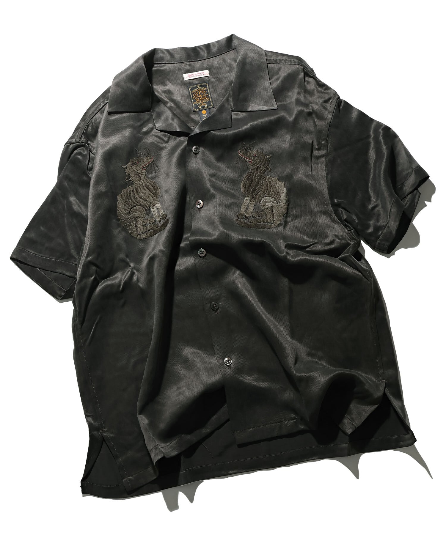GS2549927 MOG ENBROID SUKA SHIRTS - CHARCOAL