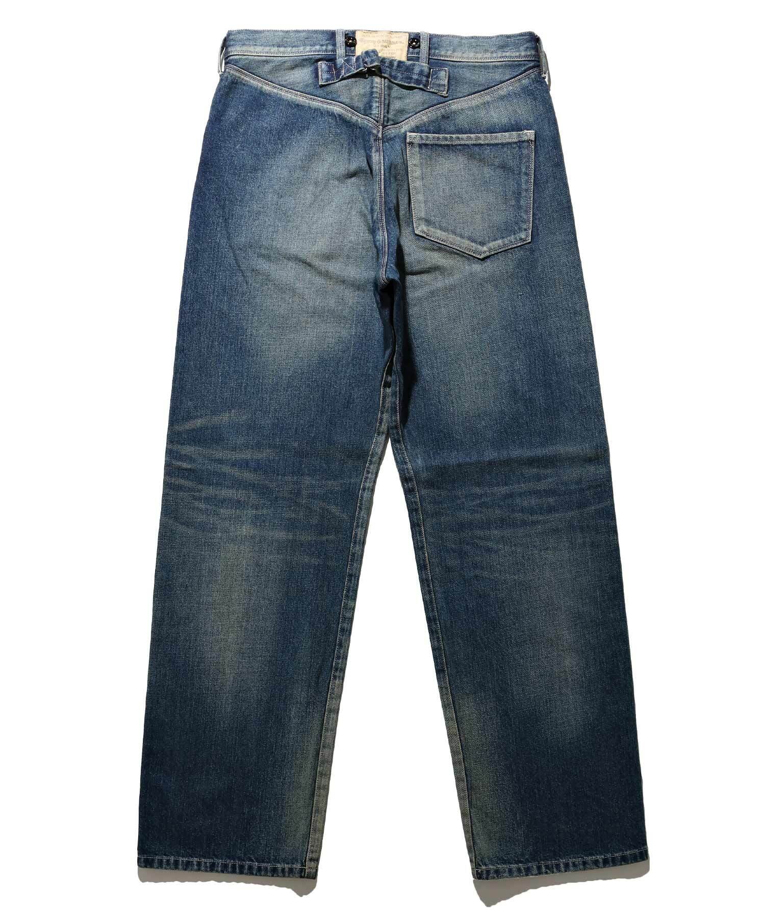GS2529917A USED PITMANS DENIM WAIST OVEROLLS - LIGHT BLUE