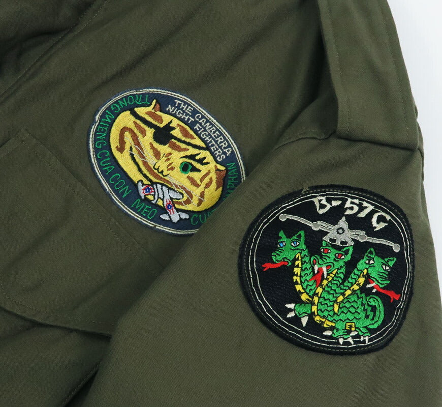 BR15804 TYPE M-65 13th BOMB. SQ. "GRIM REAPERS" - OLIVE DRAB