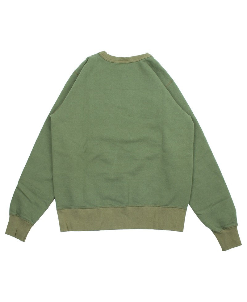 BR69633 SET-IN CREW NECK SWEAT SHIRT 82nd AIRBORNE DIVISION - OLIVE