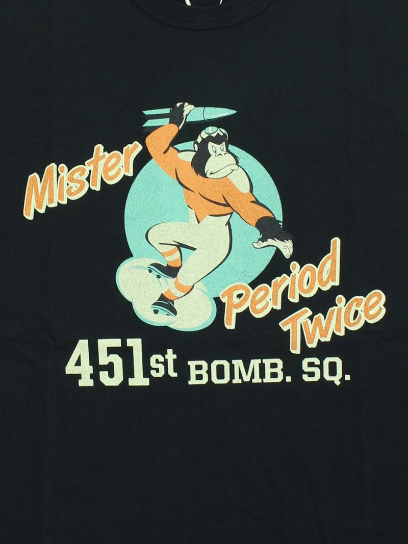 BR79703 T-SHIRT 451st BOMB. SQ. - BLACK