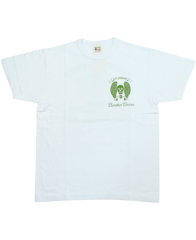 BR79778 S/S T-SHIRT 23rd BOMB. SQ. BOMBER BARONS - WHITE