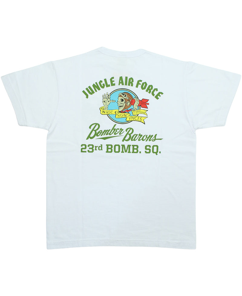 BR79778 S/S T-SHIRT 23rd BOMB. SQ. BOMBER BARONS - WHITE