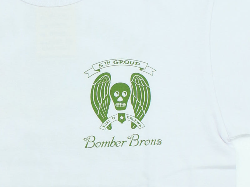 BR79778 S/S T-SHIRT 23rd BOMB. SQ. BOMBER BARONS - WHITE