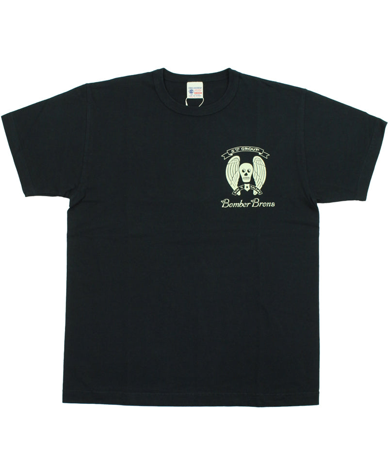 BR79778 S/S T-SHIRT 23rd BOMB. SQ. BOMBER BARONS - BLACK