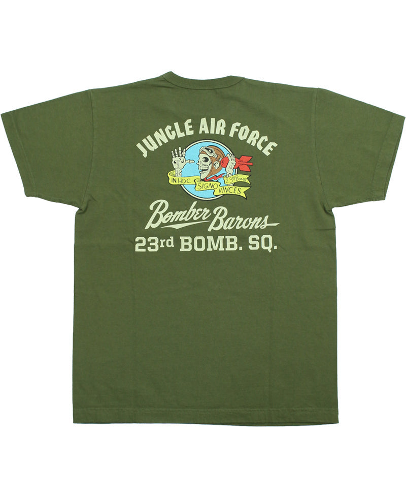 BR79778 S/S T-SHIRT 23rd BOMB. SQ. BOMBER BARONS - OLIVE