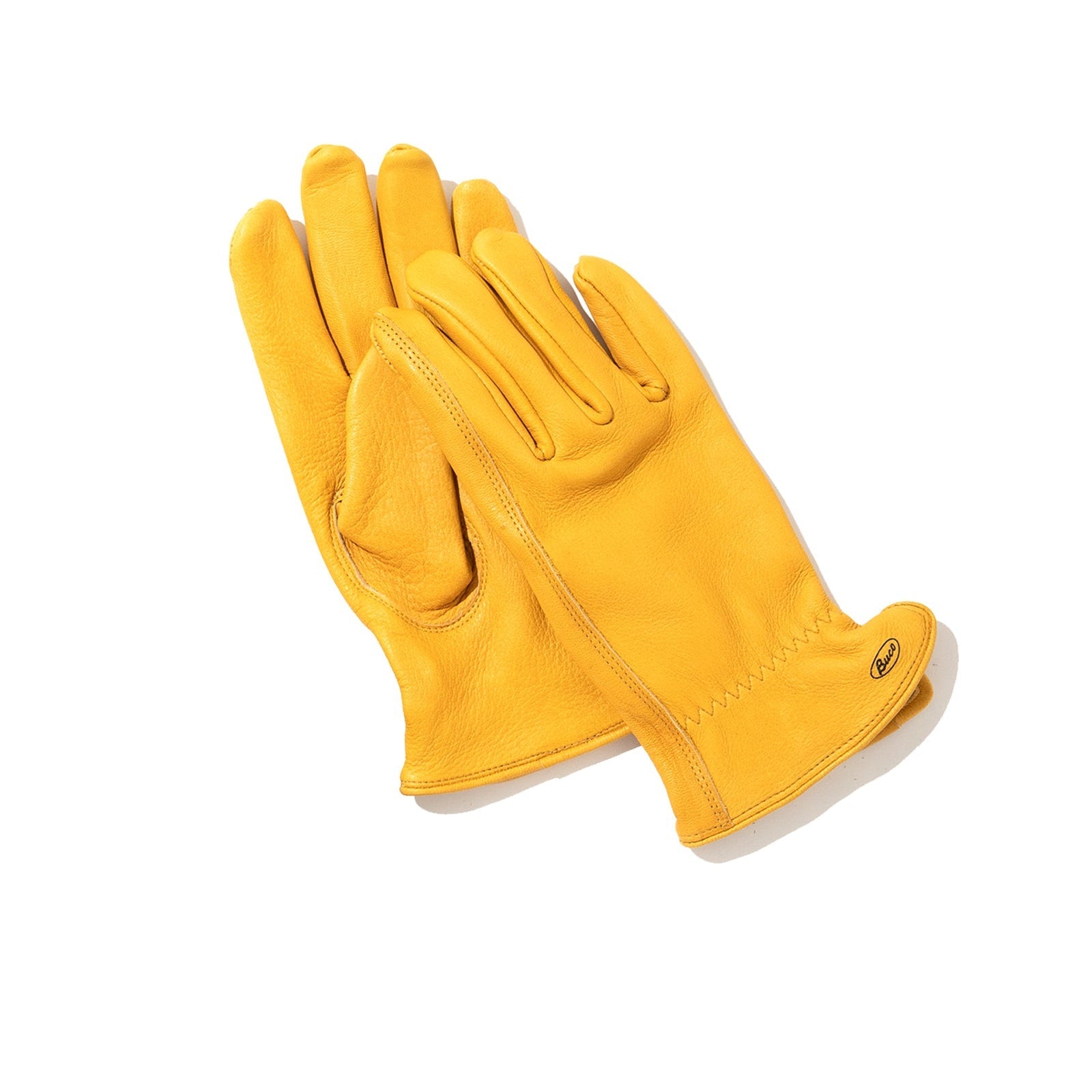 BUCO MOTORCYCLE GLOVE/DEERSKIN - YELLOW