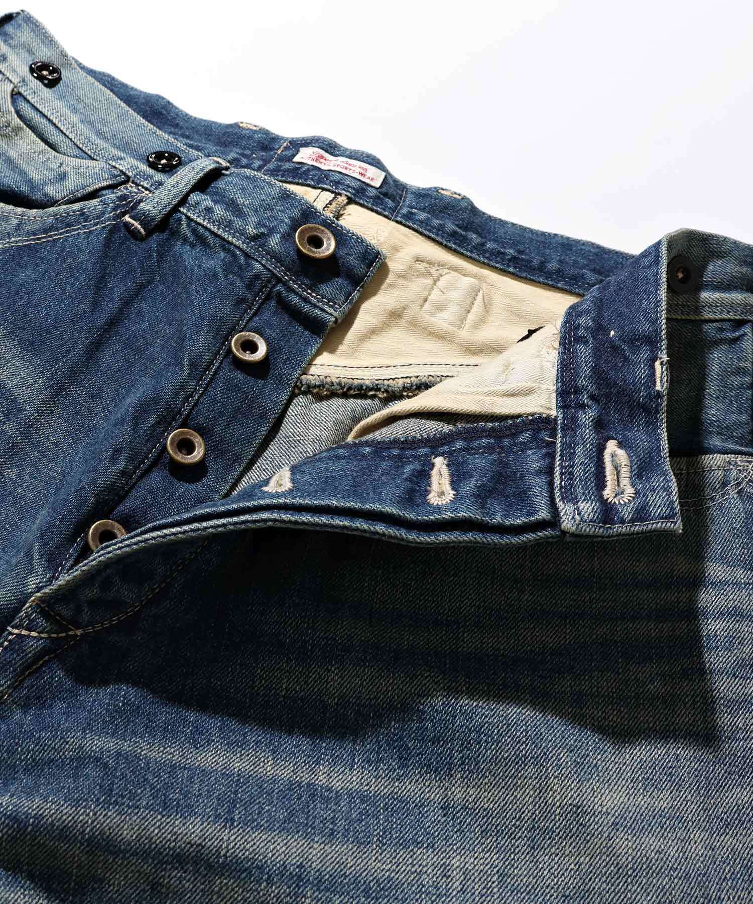 GS2529917A USED PITMANS DENIM WAIST OVEROLLS - LIGHT BLUE