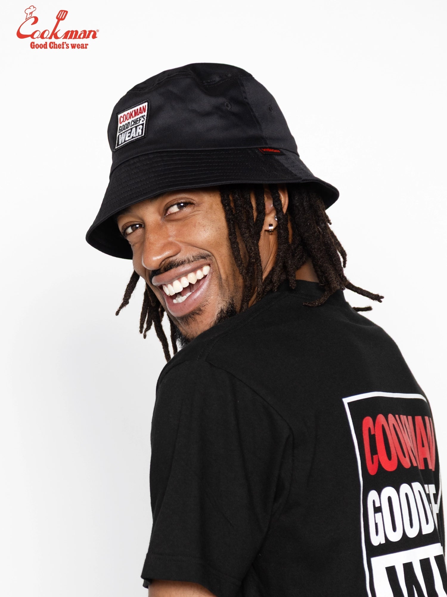 BUCKET HAT VISION LOGO - BLACK