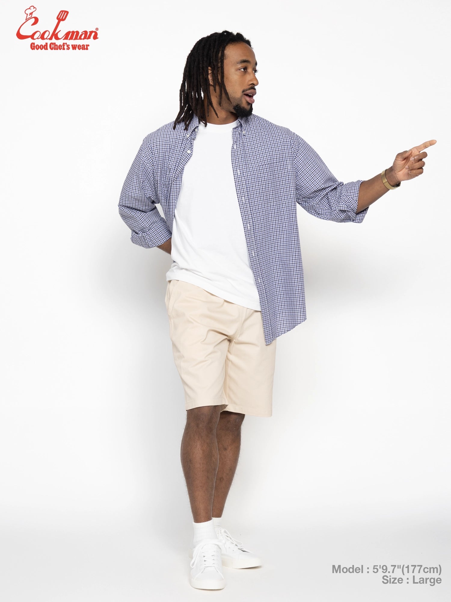 CARPENTER'S PANTS SHORT HEAVY TWILL - CREAM