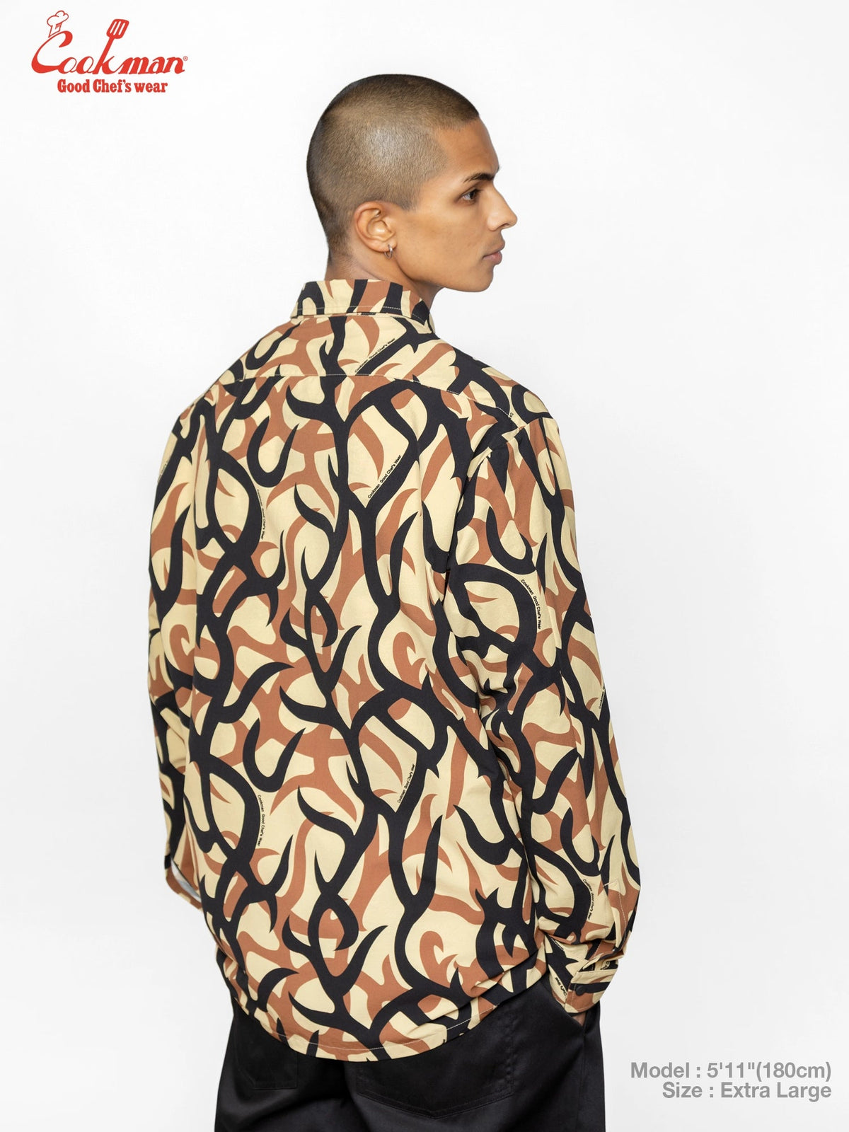WORK SHIRTS LONG SLEEVE TRIBAL CAMO - BEIGE
