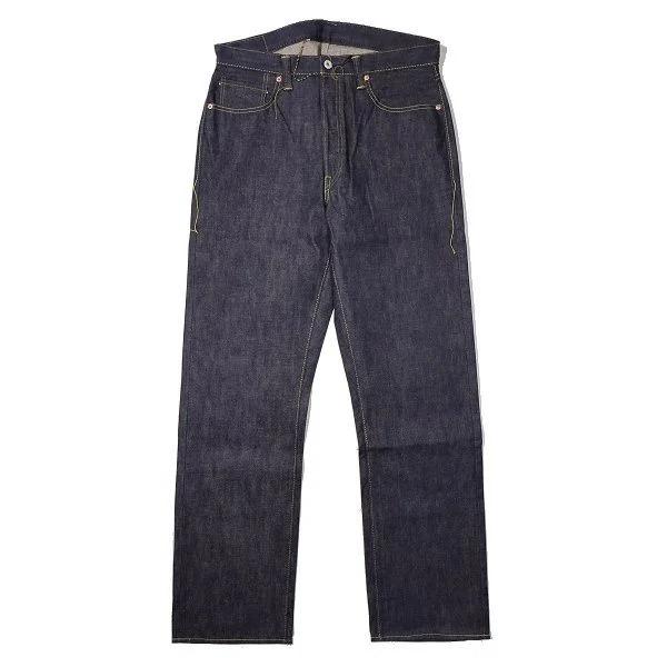 S0105-24 WWII Model Brown Cotton Denim Pants(Non Wash) - INDIGO