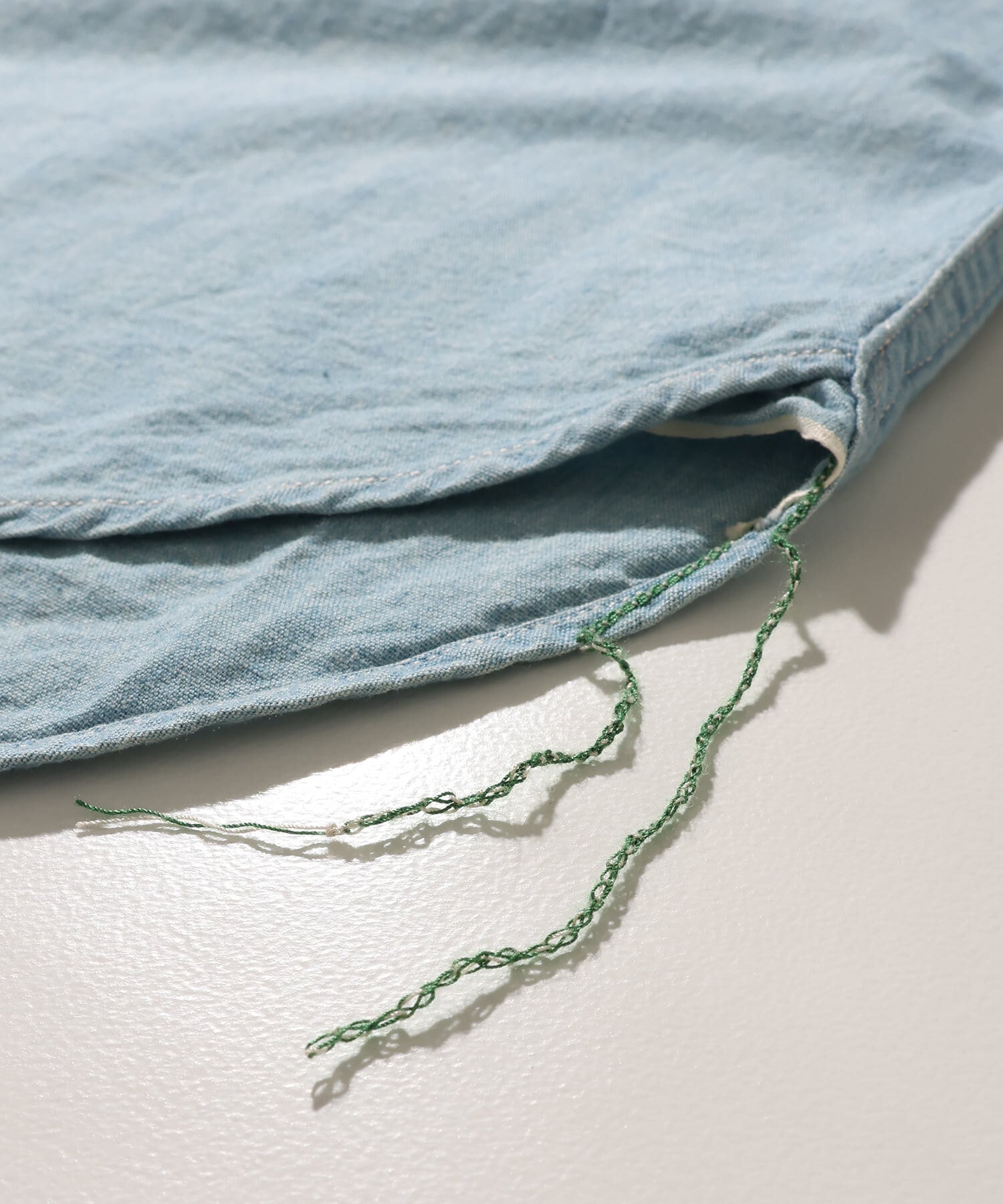 GS2529920A 5OZ CHAMBRAY WORK L/S(USED) - BLUE2