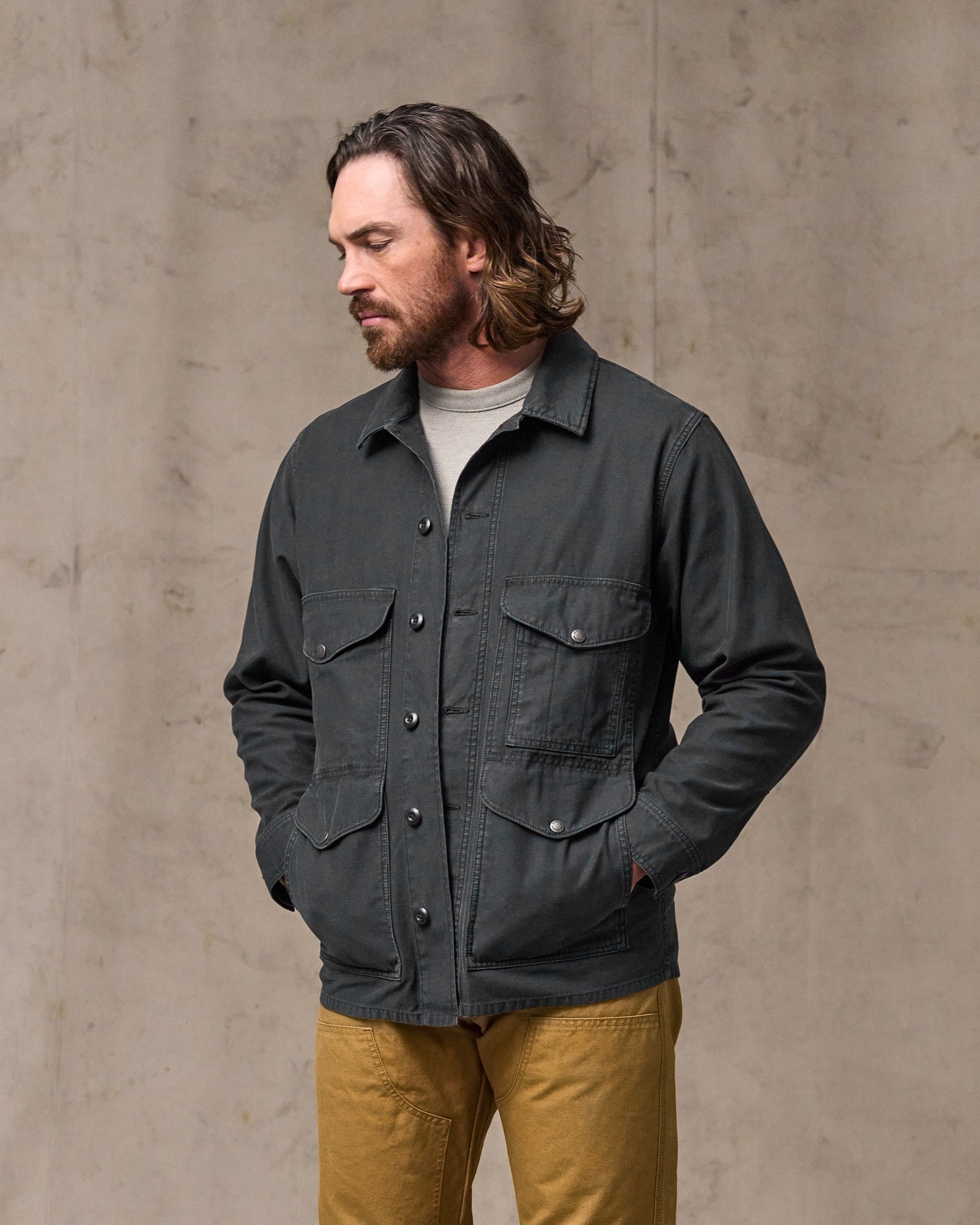 FIELD CRUISER JACKET - WASHED FADED BLACK