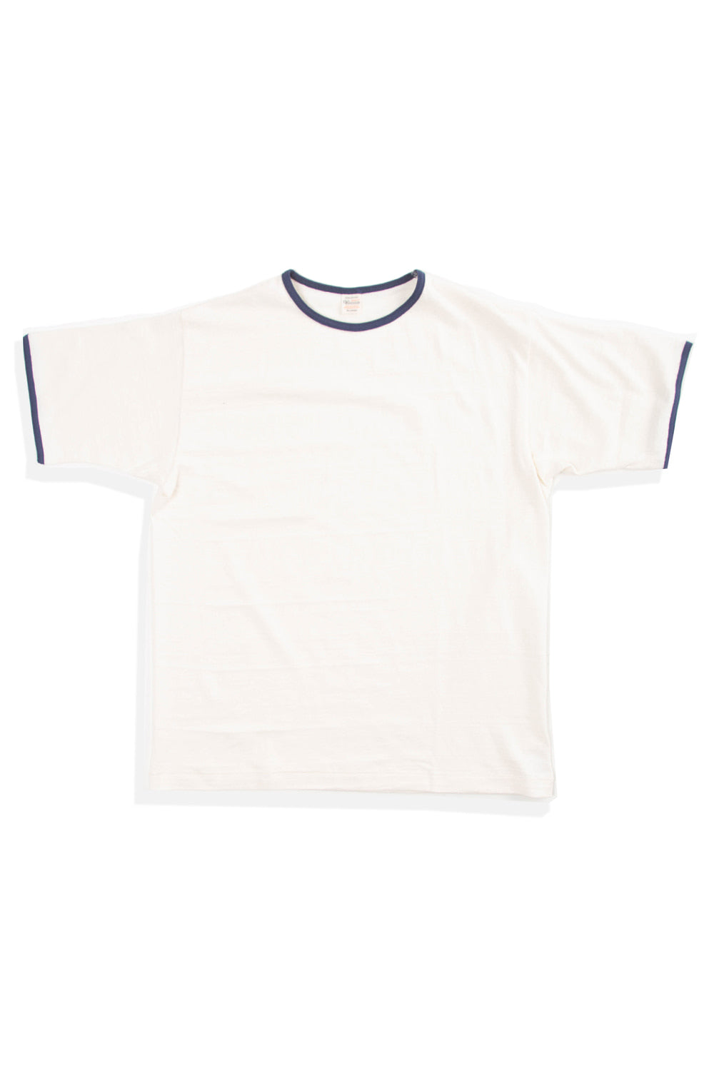 4059 RINGER T PLAIN - CREAM/NAVY