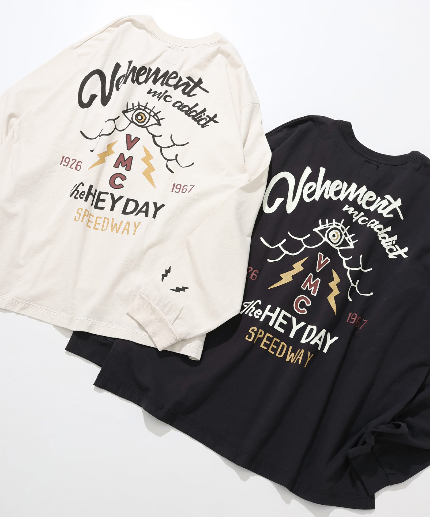 GS2529967 16/-LS SLIT VMC PT CREW - BLACK