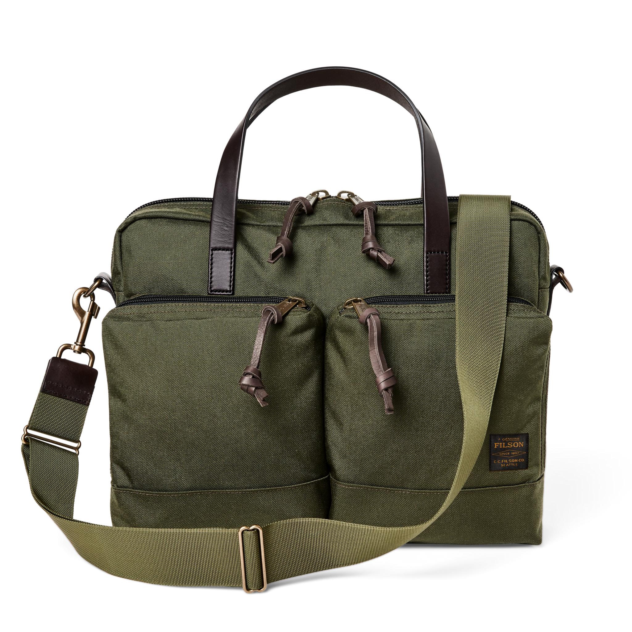 DRYDEN BRIEFCASE OTTER GREEN One Size - Main Image