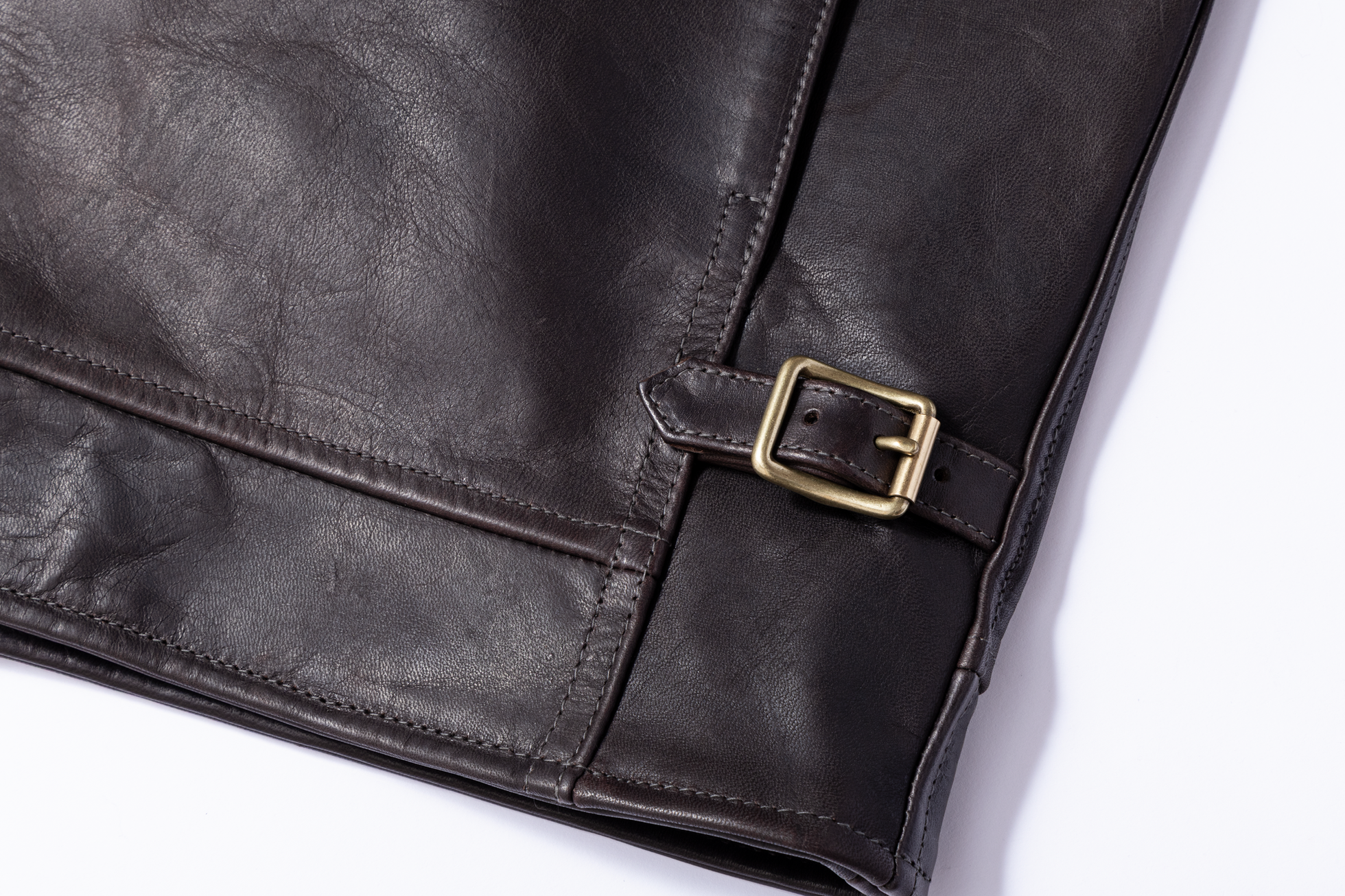 KZ-01 Leather Sports Jacket - BLACK