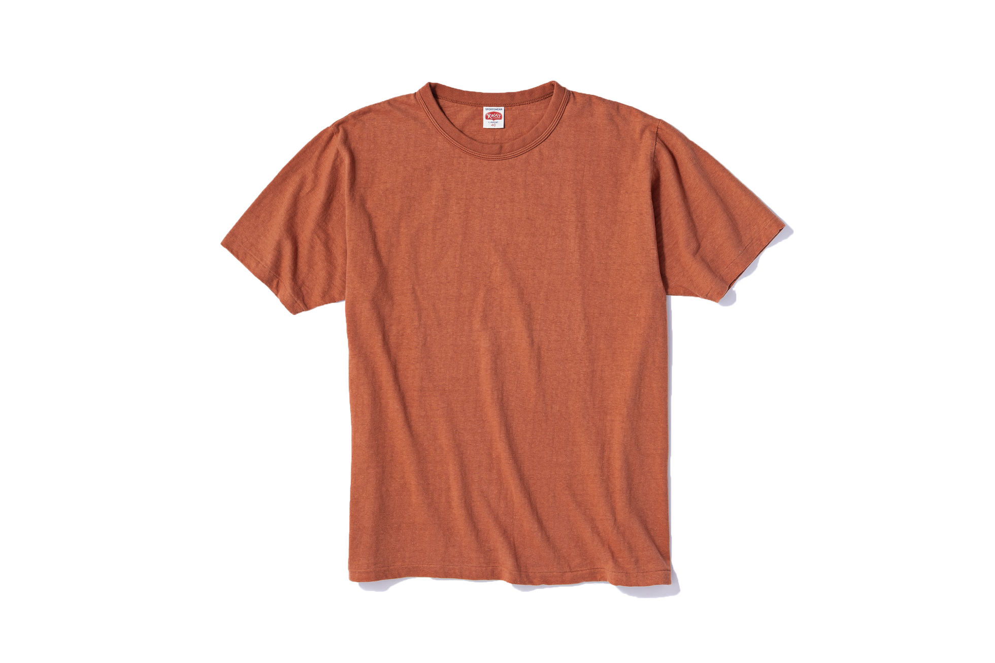 SS-01 Reinforced Neck Band S/S T-Shirt - BRICK RED