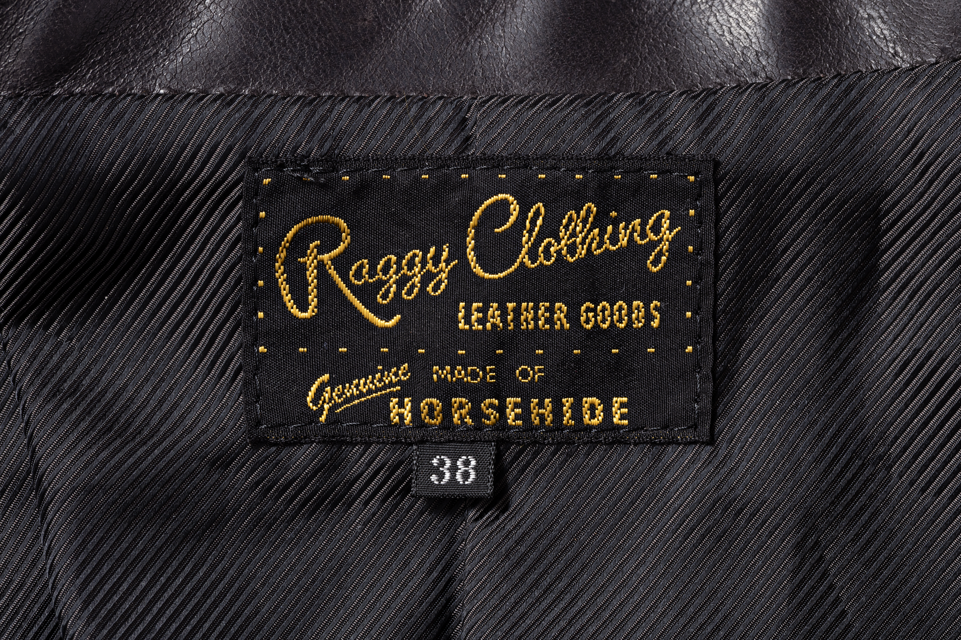 KZ-01 Leather Sports Jacket - BLACK