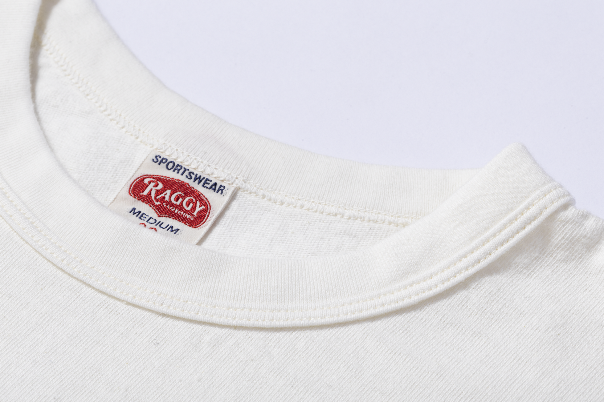 SS-01 Reinforced Neck Band S/S T-Shirt - WHITE