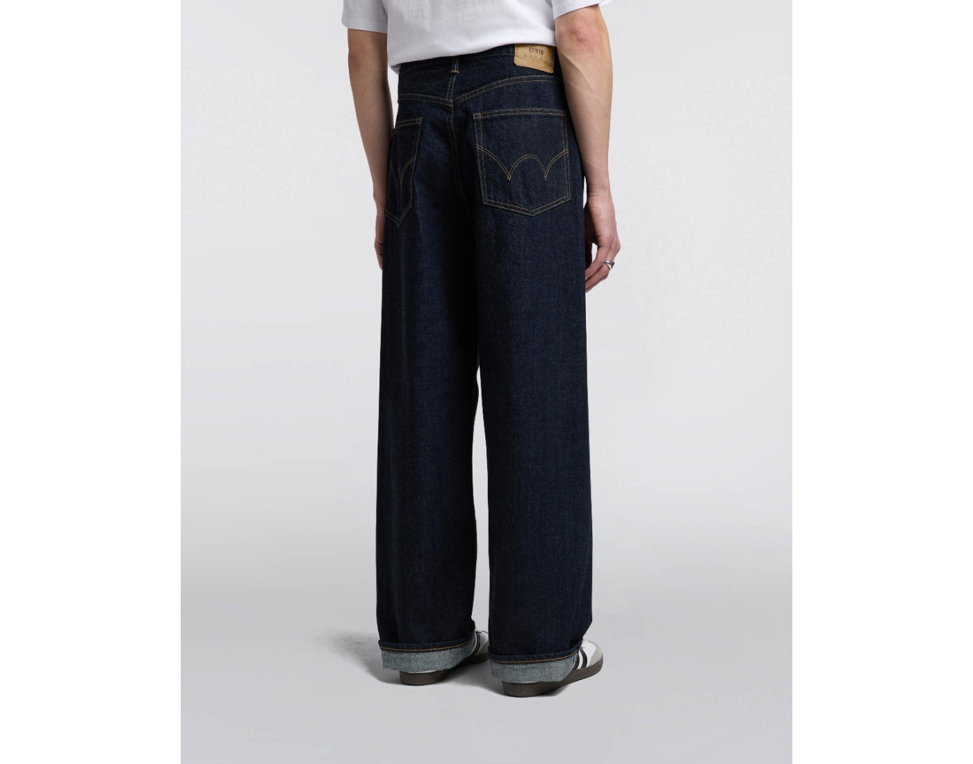 EEU05-200 WIDE PANT - BLUE RINSED