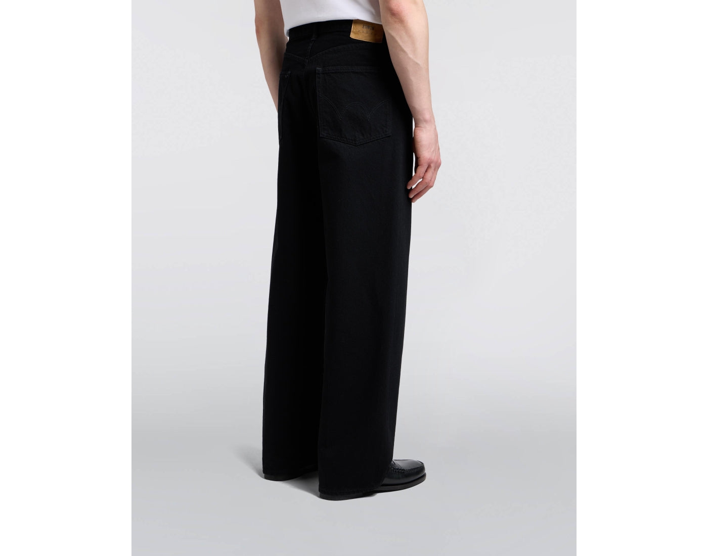 EU05Z-401 WIDE PANT - BLACK UNWASHED