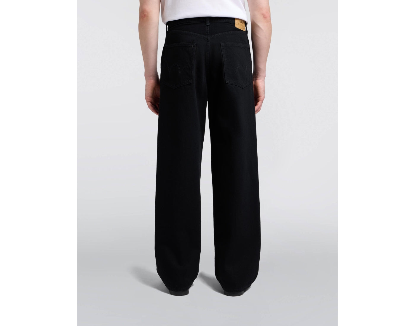 EU05Z-401 WIDE PANT - BLACK UNWASHED