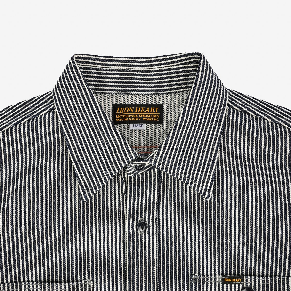 IHSH-274 12OZ HICKORY STRIPE WORK SHIRT