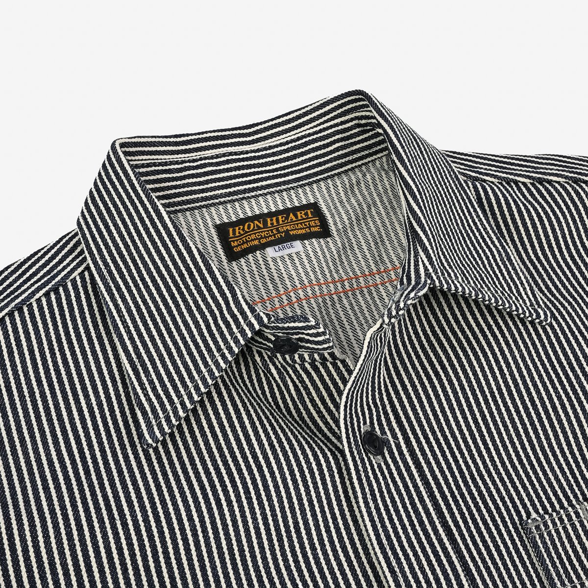 IHSH-274 12OZ HICKORY STRIPE WORK SHIRT