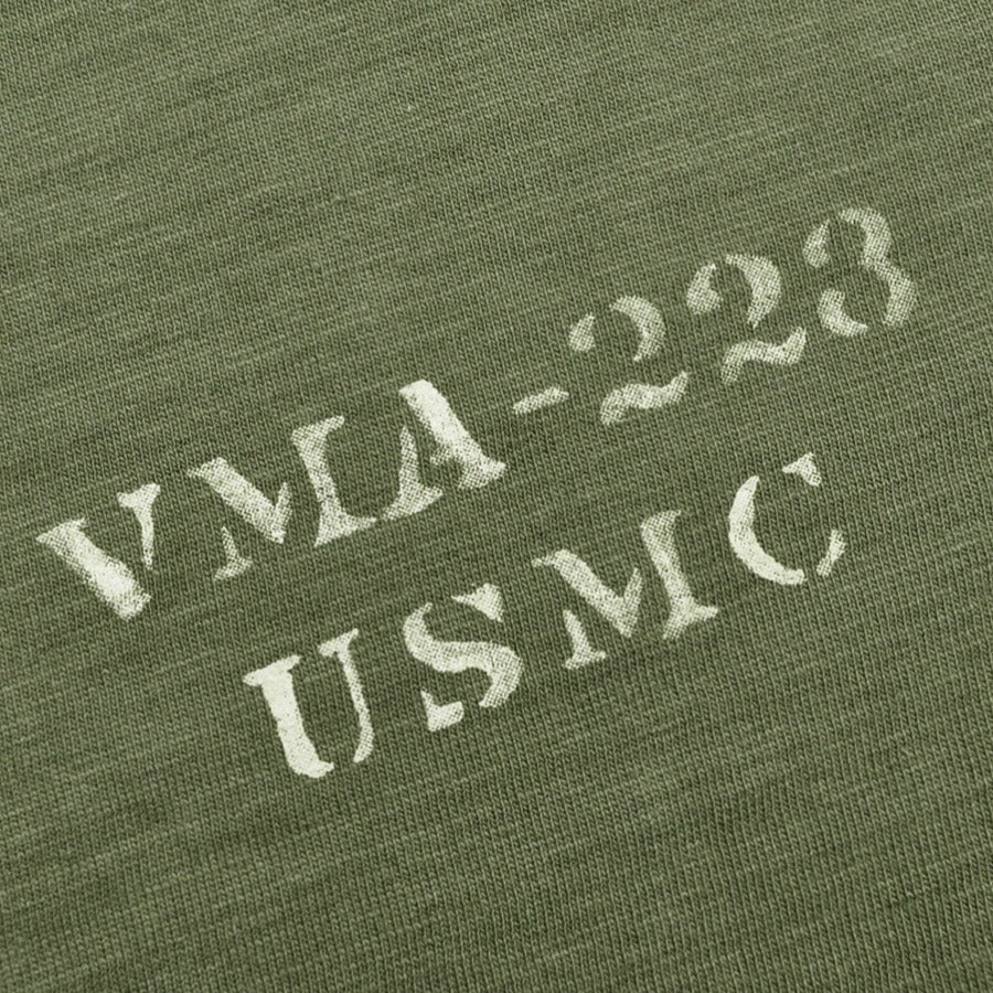 BR79732 Slub Yarn T Shirt VMA-223 - OLIVE