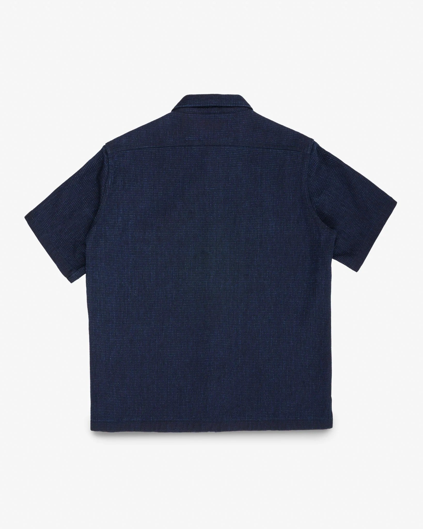 IHSH-445-IND 10OZ DOBBY CLOTH SHORT SLEEVE MECHANIC SHIRT - INDIGO