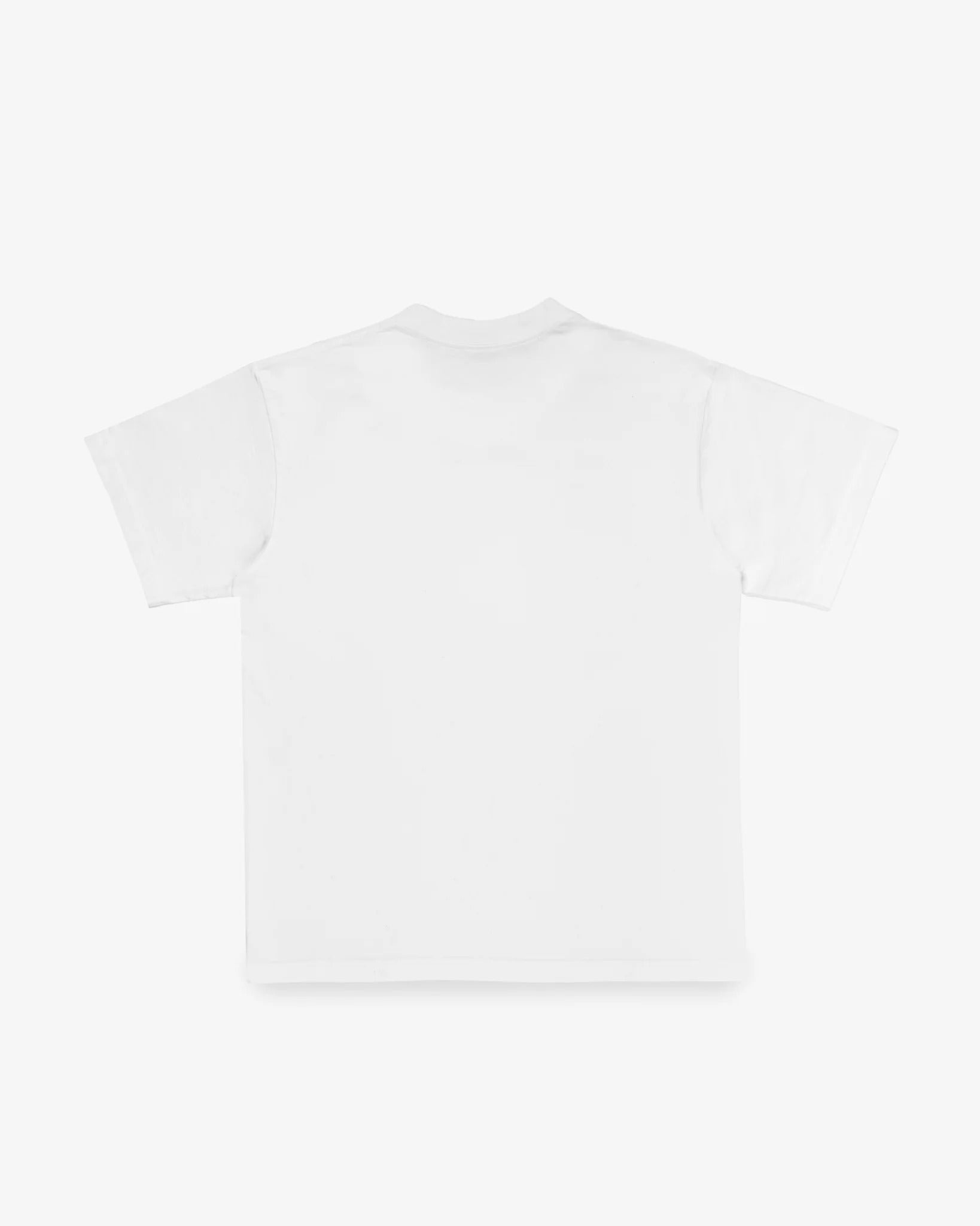 IHT-2602-WHT 7.5OZ PRINTED LOOPWHEEL CREW NECK T-SHIRT - WHITE