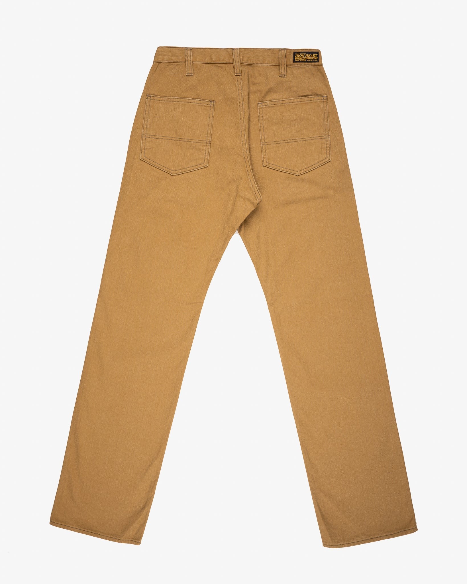 IH-748-BRN 10OZ HERRINGBONE WIDE WORK PANTS - BROWN