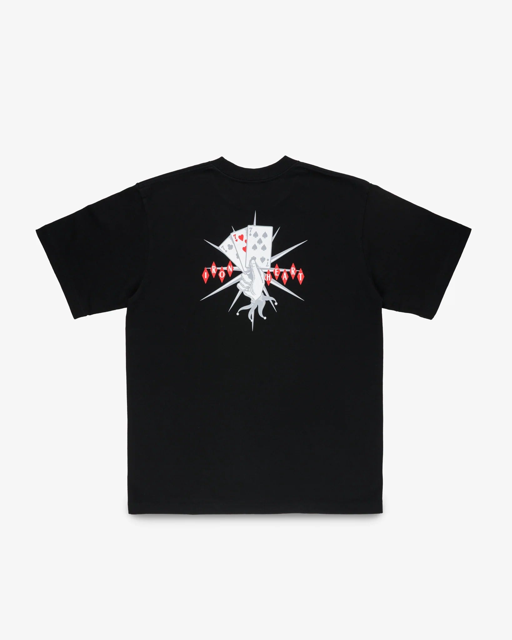 IHT-777-BLK 7.5oz Printed Loopwheel Crew Neck T-Shirt - BLACK