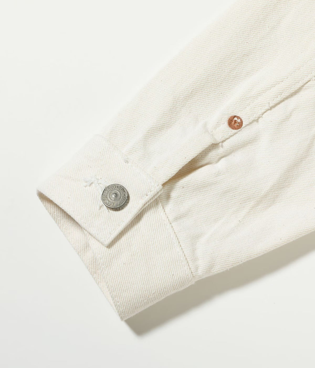 SC15720 13oz. WHITE DENIM JACKET 1953 MODEL - WHITE