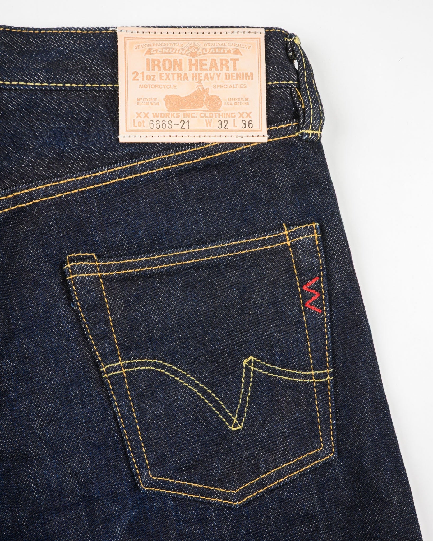 IH-666S-21 21oz Selvedge Slim Straight Cut - INDIGO
