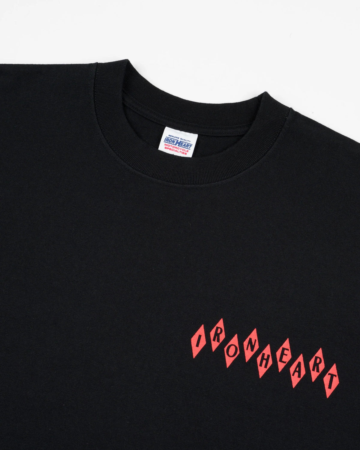 IHT-777-BLK 7.5oz Printed Loopwheel Crew Neck T-Shirt - BLACK