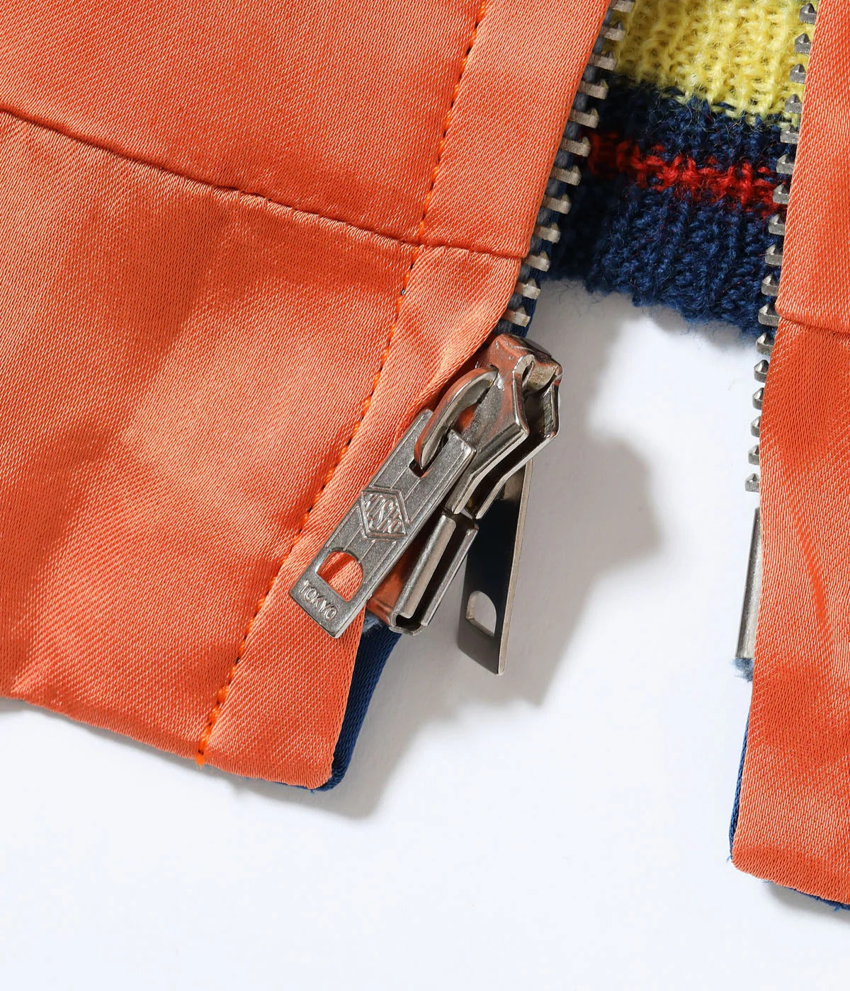 TT15911-159 Late 1940s Style Acetate Souvenir Jacket KOSHO & CO. Special Edition “EAGLE & DRAGON” × “JAPAN MAP” - ORANGE/NAVY