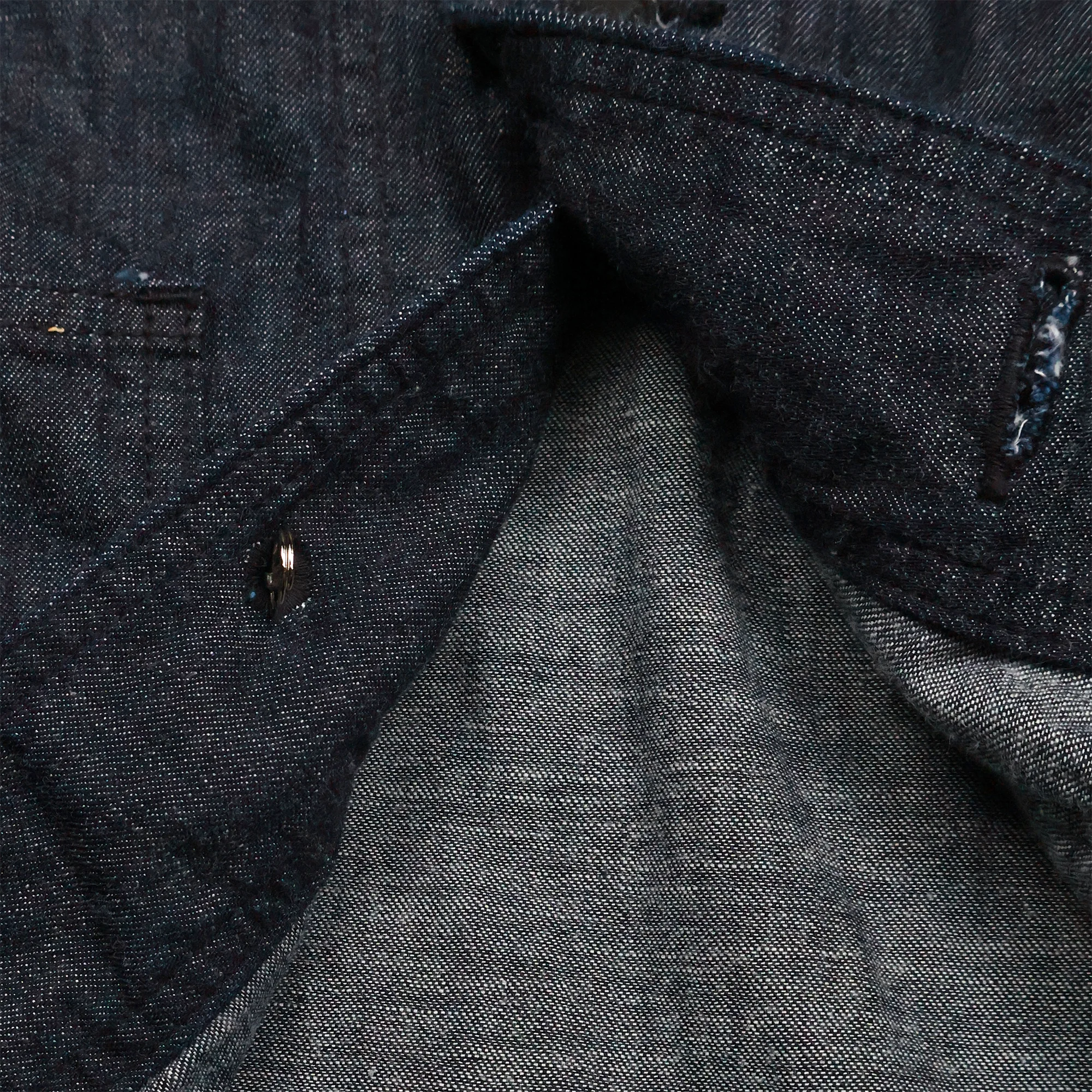 2052-1 USN Shawl Collar Denim Coverall - INDIGO