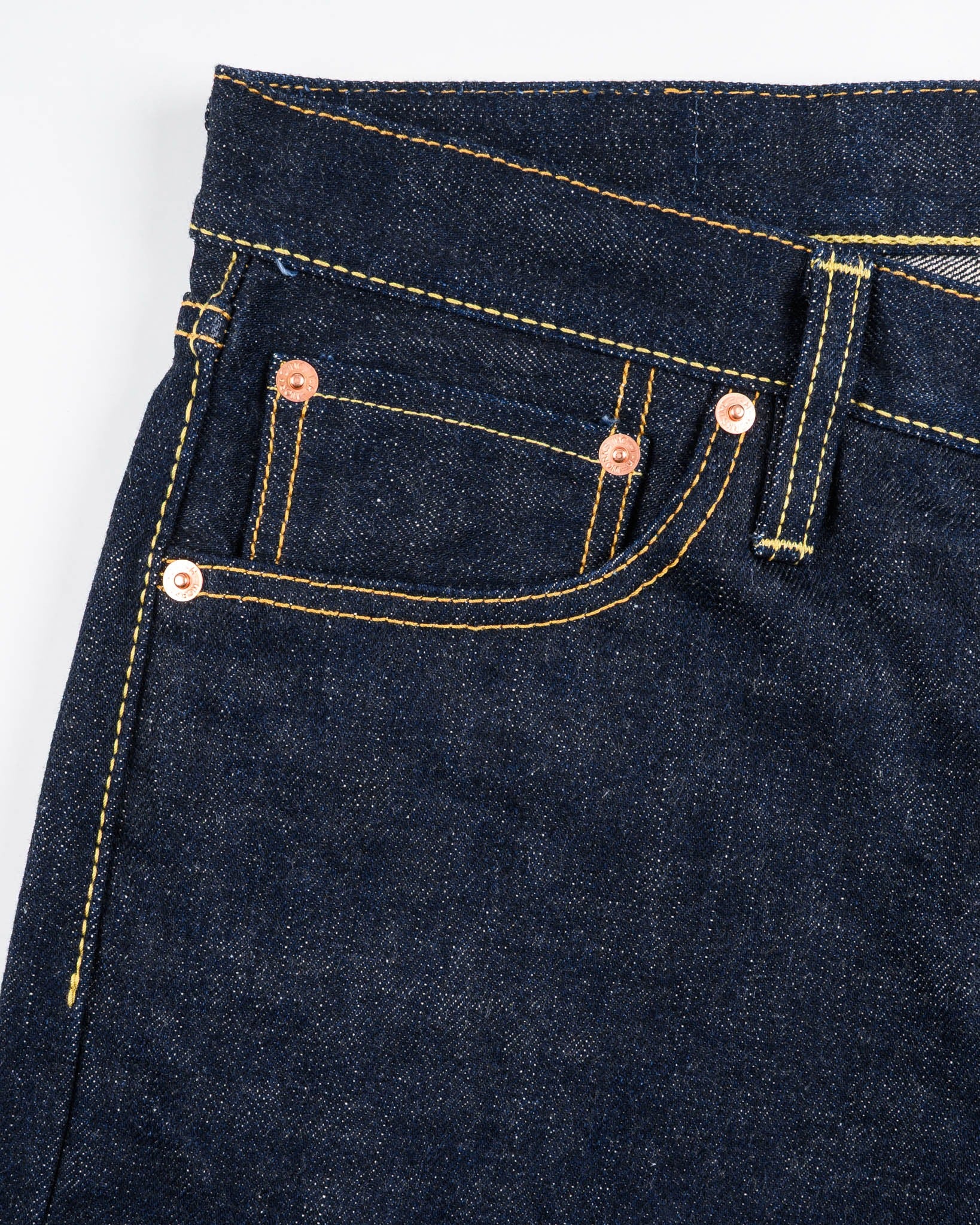 IH-634S-18 18oz Vintage Selvedge Straight Cut - INDIGO