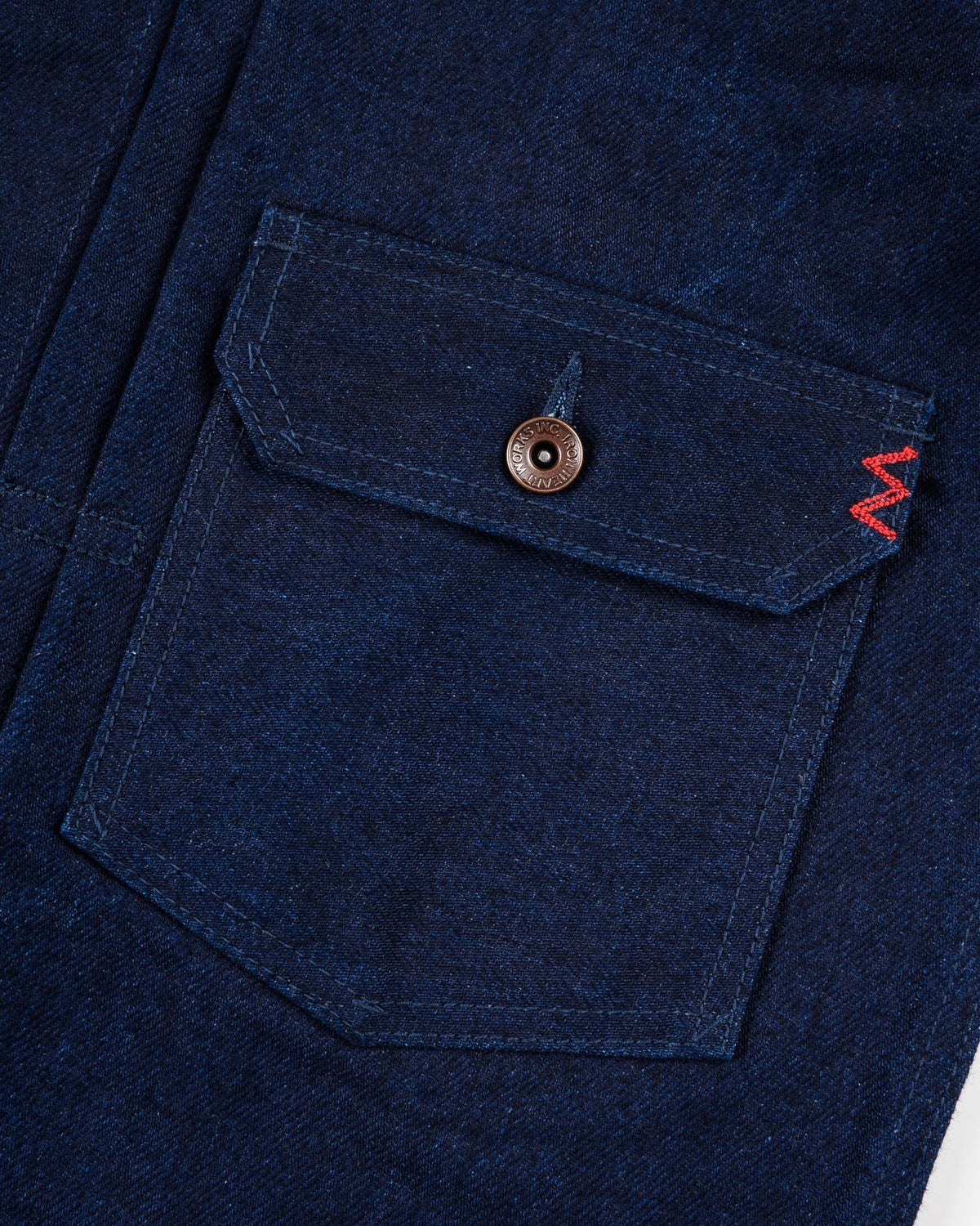 IHJ-140-IG 19oz Selvedge Denim Type I Jacket - INDIGO/GREY