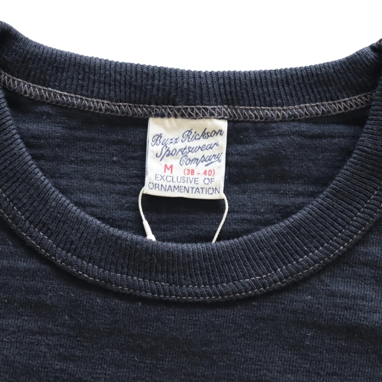 BR79732 Slub Yarn T Shirt VMA-223 - BLACK