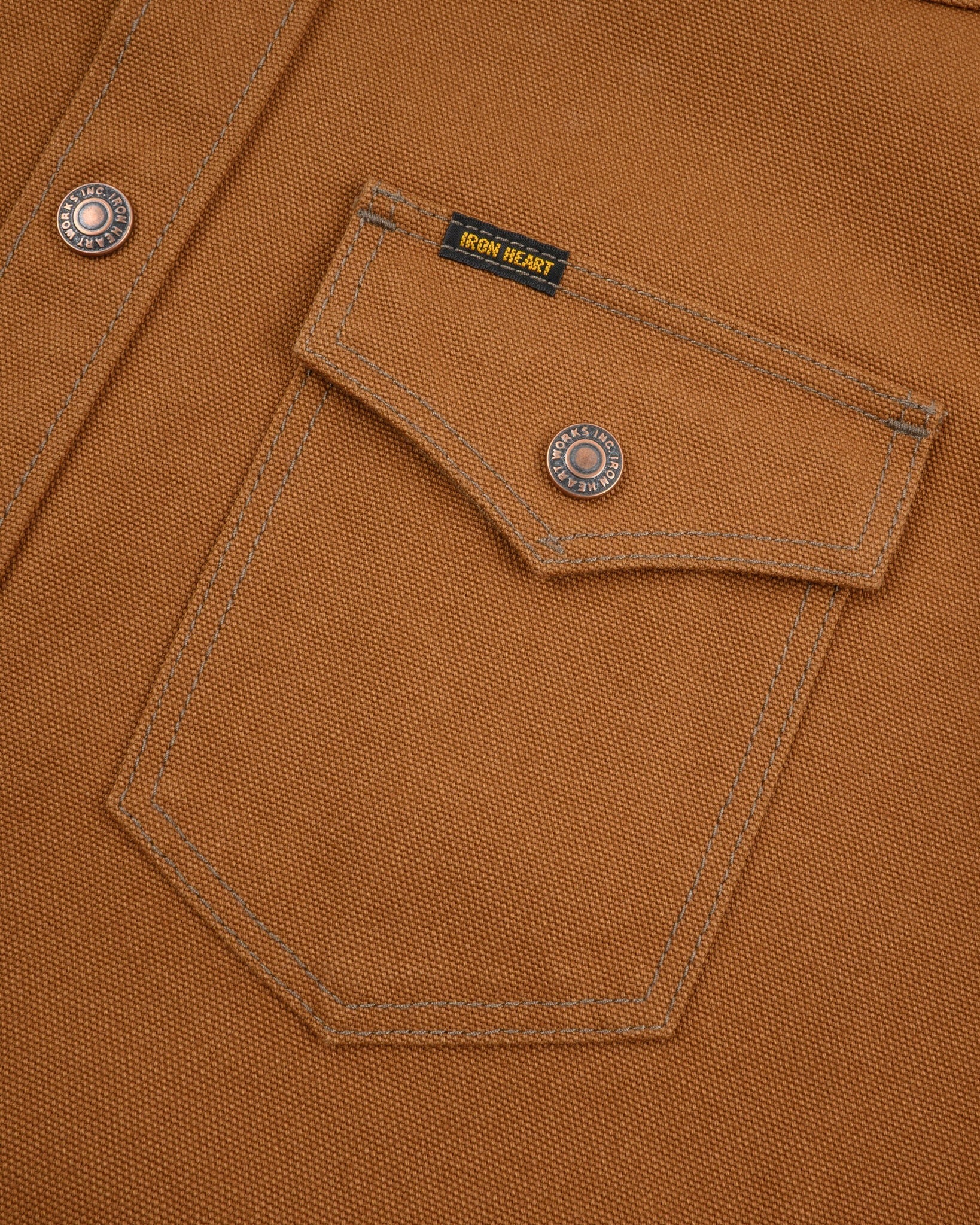IHSH-422-BRN 17oz Cotton Duck CPO Shirt - BROWN
