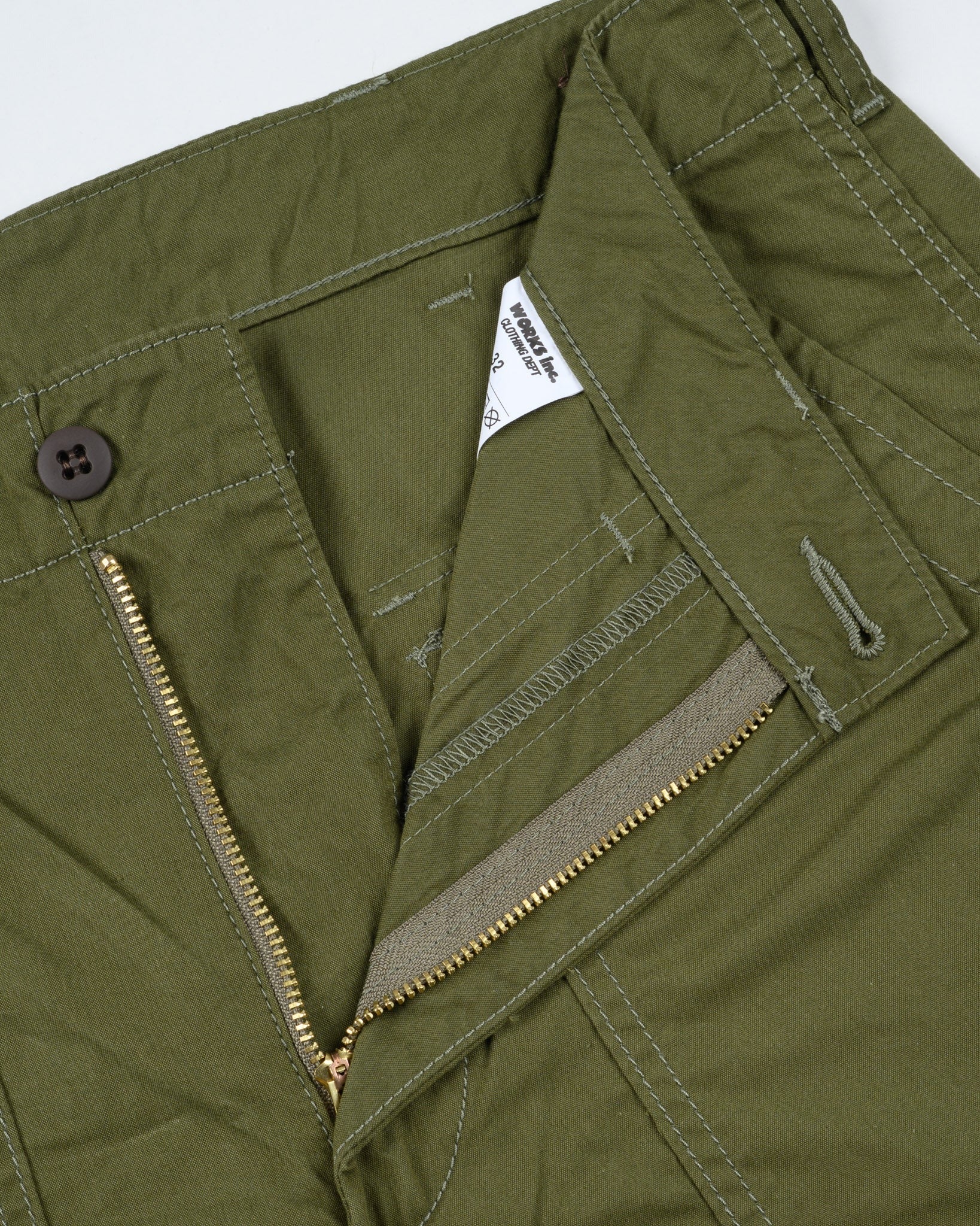 IH-745-ODG 4OZ COTTON/NYLON BAKER PANTS - OLIVE DRAB GREEN