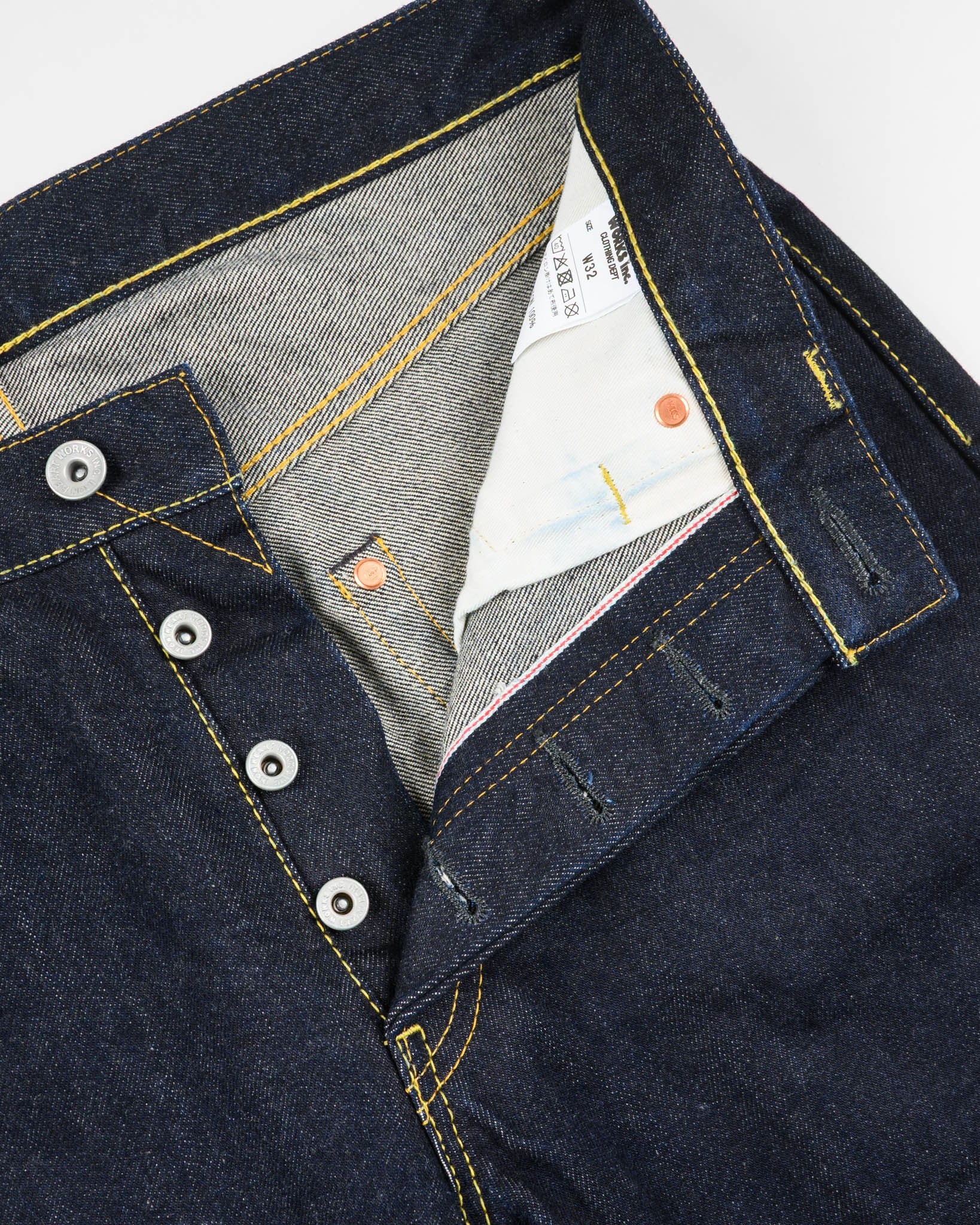 IH-634S-142 14oz Selvedge Straight Cut - INDIGO