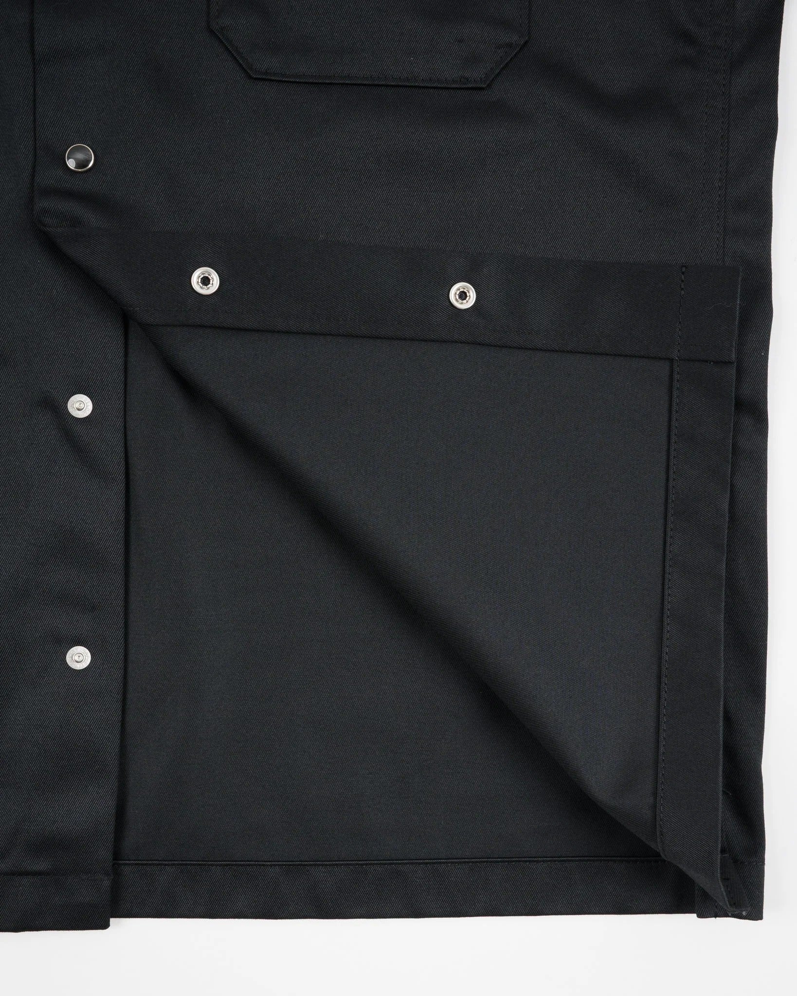 IHSH-446-BLK 9.6OZ T/C SHORT SLEEVED MECHANIC SHIRT - BLACK