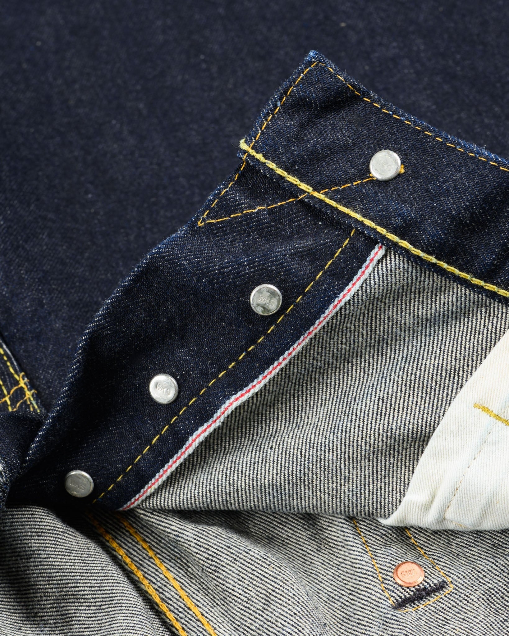IH-634S-142 14oz Selvedge Straight Cut - INDIGO