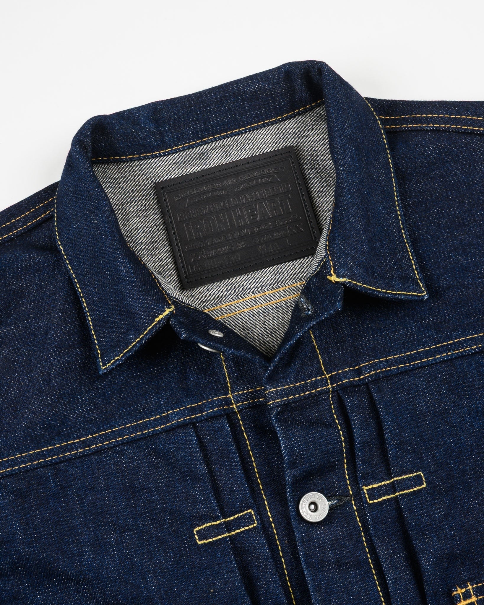 IHJ-139-IND 19oz Selvedge Denim Type II Jacket - INDIGO